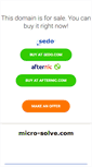 Mobile Screenshot of micro-solve.com